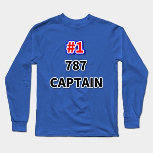 Number one 787 captain Long Sleeve T-Shirt